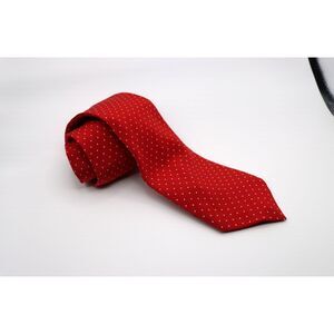 Vintage Enrico Sarchi Red Silk Polka Dot Necktie – Handmade in Italy